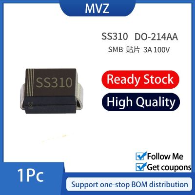 【cw】 100PCS SS310 SMD SR310 Schottky Rectifier Diode 100V 214AC SMB 214AB 214AA