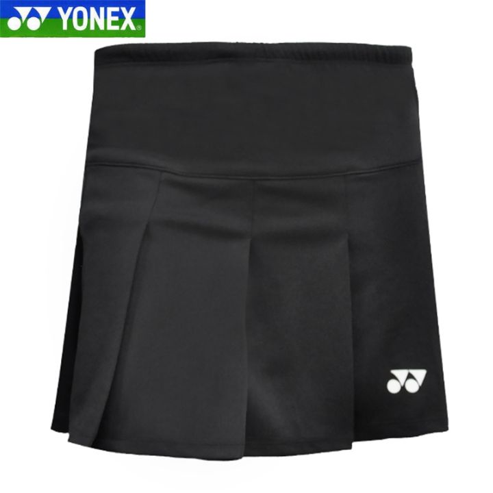เว็บไซต์ทางการของ-yonex-ใหม่ชุดกีฬาแบดมินตันกีฬาเทนนิสสตรีแห้งเร็วสีขาวกระโปรงสั้น
