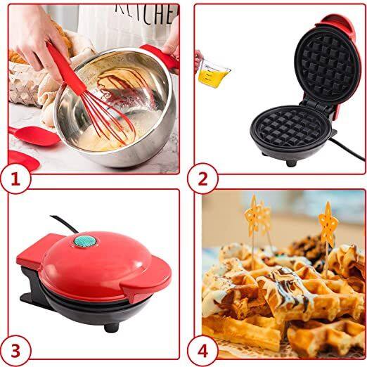 เครื่องทำวาฟเฟิล-mini-waffle-maker-ขนาดมินิ-เครื่องทำขนมรังผึ้ง-เบเกอรี่