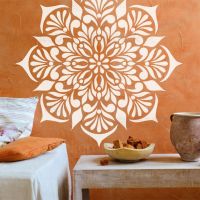 90cm - 130cm Stencil Mandala Extra Large For Painting Big Round Wall Flower Decors Patterns Templates Paint Floor Template S196