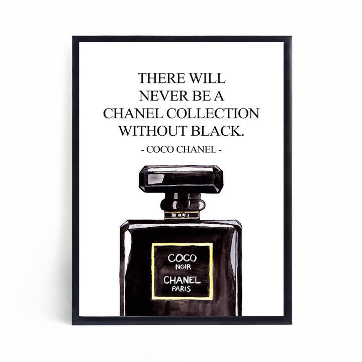 Chanel Perfume Bottle Wall Art Decor Frame Lazada Ph