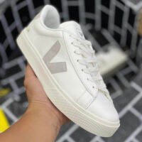 [Original] Ve-Ja-Campo สีขาวสีเทาแฟชั่น Low Top กีฬารองเท้าผ้าใบ All Match Board Shoes