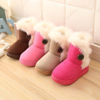 Warm Kids Snow Boots for Children Toddler Winter Princess Child Shoes Non-slip Flat Round Toe Boots for Girls Kids Shoe