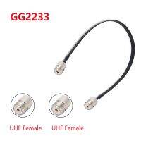 หน้าต่างประตูผ่านสาย RF โคซายน์แบน SO239 UHF หญิงกับ PL259สายไฟต่ออาร์เอฟโคแอ็กซ์พิกเทล50โอห์มชาย