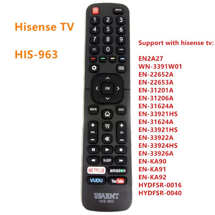 Mando A Distancia Para Hisense En-33922a Smart Tv