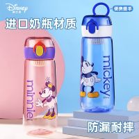 Original- Disney Childrens Water Cup Students Summer High Temperature Resistant Food Grade Plastic Cup Kindergarten Anti-Drop Portable Direct Drinking Cup