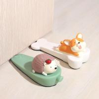 【CW】 Cartoon Door Stopper Lying Hedgehog Dog Anti Collision Safety Ramps Protection