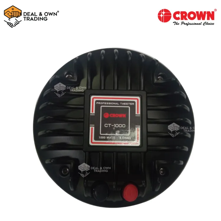 Crown CT-1000 Tweeter 1000 Watts Bolt On Compression Driver Unit