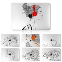 เคสผู้หญิงวาดด้วยมือ2 3D สำหรับ Macbook Air 13 A2681 A2337 A2179 A2338 M1 M2ชิพ ID Pro 14 15 16 A2442 A2141รุ่นล่าสุด2021