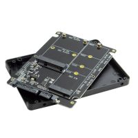 Combo M.2 NGFF B-key mSATA SSD to SATA 3.0 Adapter Converter Case Enclosure 2 in 1 for B-key or B/M-key socket NGFF SSD