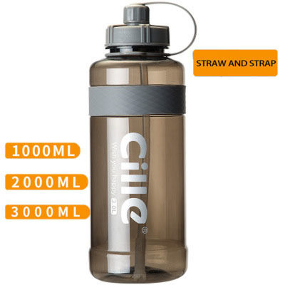 1L-3L Large Capacity Sports Plastic Water Bottles Portable Coffee Tea Drink Bottles for Outdoor Travel Camping Bicycle Fitness