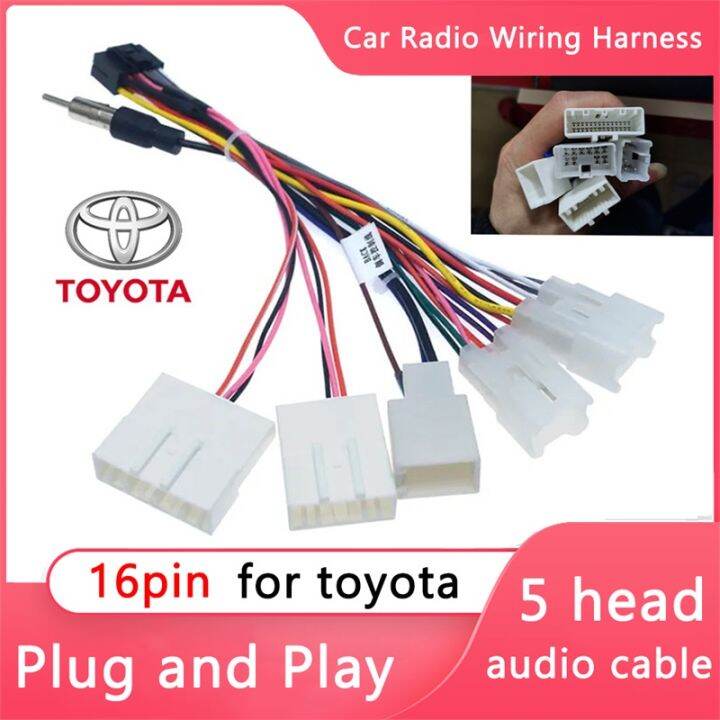 Toyota Car Stereo Power Harness Socket for 2 DIN Android Car Player