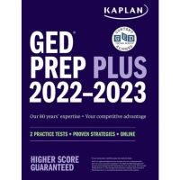 สินค้าเพื่อคุณ (ตัวเล่มจริงถูกลิขสิทธิ์) GED Test Prep Plus 2022-2023: 2 Practice Tests + Proven Strategies + Online (Kaplan Test Prep)