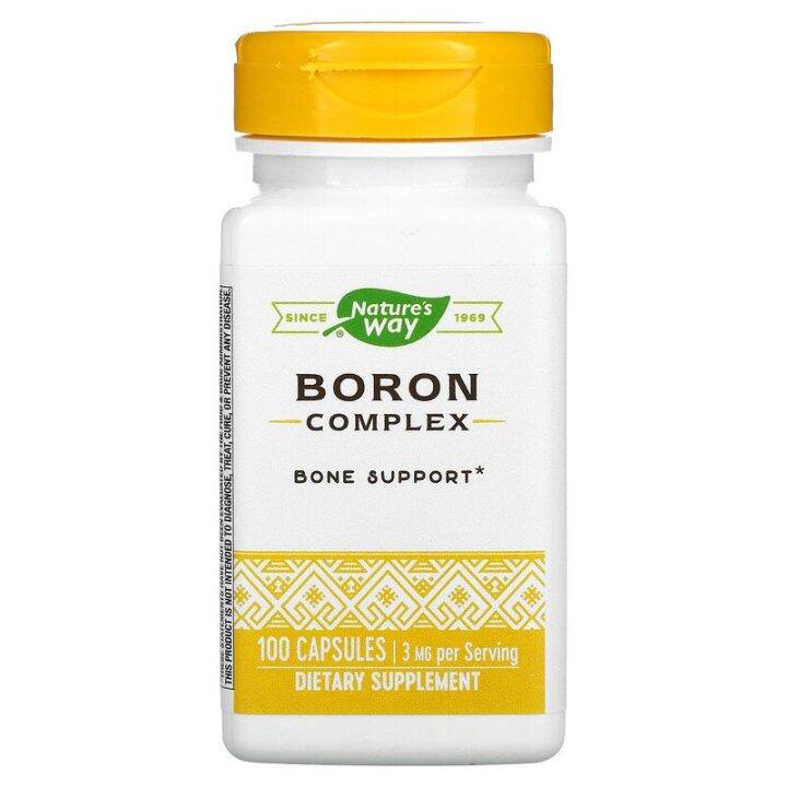 Boron Complex Osteoporosis Support, 3 mg, 100 Capsules Lazada PH