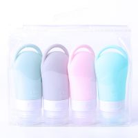 Hangable Silicone Sub-bottling 38/60/90ml Refillable Squeeze Tube Flip-top Outdoor Leak Proof Portable Travel Storage