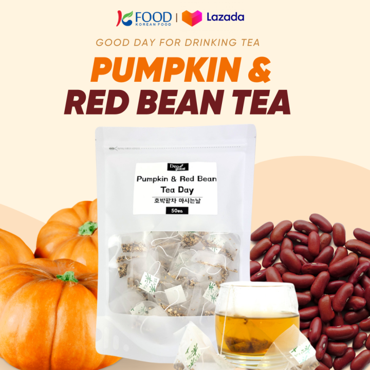[DEOGLOBAL] Good Day for drinking Tea Pumpkin & Red Bean Tea Bags