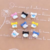 10pcs Summer Bow Big Diamond Nail Art Jewelry Moonlight Bow Cute Girl Small Fresh Nail Decorations