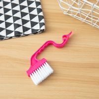 1pc Swan Shape Window Groove Cleaning Brush Scraper Brush Sill Crevice Cleaner Household Cleaning Brush Wheel Kitch Tools