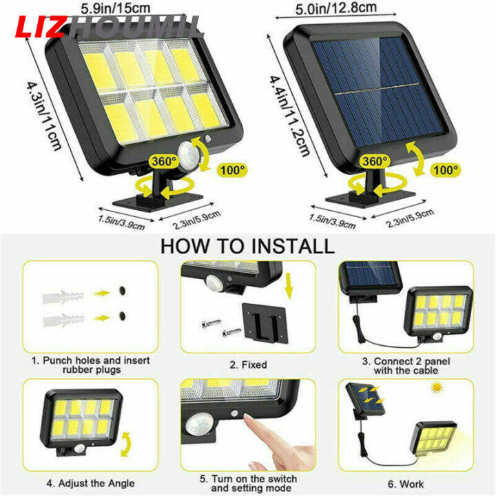 lizhoumil-9000lm-ไฟแสงอาทิตย์-led-กลางแจ้งพร้อมโหมดแสง3โหมดประหยัดพลังงานไฟเซ็นเซอร์ตรวจจับการเคลื่อนไหว