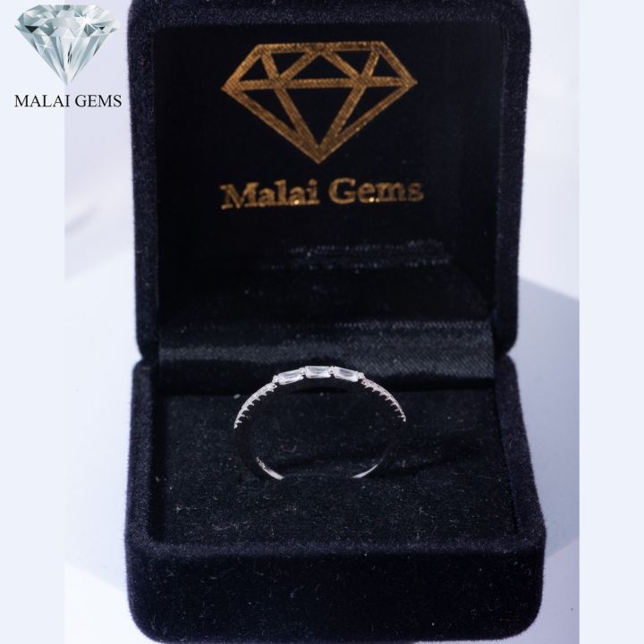 malai-gems-แหวนเพชร-เงินแท้-925-เคลือบทองคำขาว-ประดับเพชรสวิส-cz-รุ่น-151-r181211r-แถมกล่อง-แหวนเงินแท้-แหวนเงิน-แหวน