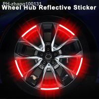 NEW 10pcs Car Hub Reflective Sticker Decorative Strips General Car accessories for use of bicycle automobile and motorcycle tyre