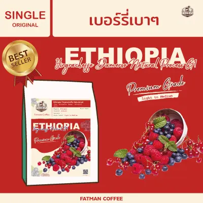☕️ เมล็ดกาแฟ Ethiopia Dumerso G1 Light to Medium Roasted Premium Grade