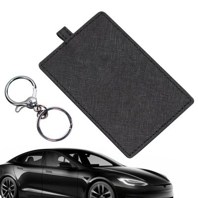 ✖ For Tesla Model 3 Y Key Card Case PU Leather Leather Case Modified PU Buckle Card Cover Case Protector Accessories Pouch