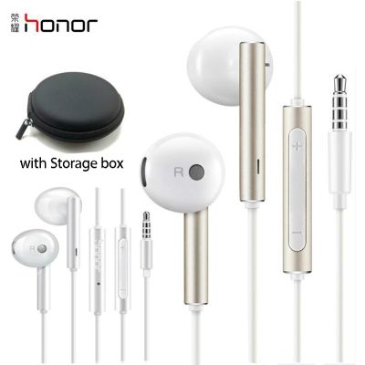 Honor Am115หูฟังมีสายไมค์,Am116 3.5มม. ชุดหูฟังสำหรับหัวเว่ย P9 P10 Lite Plus Mate 7 8 9 Samsung Xiaomi Vivo Oppo