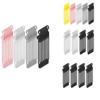 40Pcs Silicone Cable Ties Reusable Holder Strap Cord Ties Adjustable Cable Straps Multipurpose Cable Organize (4 Colors)