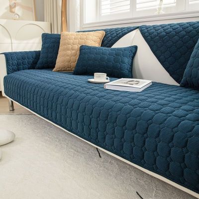 hot！【DT】☃❏✻  European Super Soft Sofa Cover Color Thicken Non-slip Couch for Room