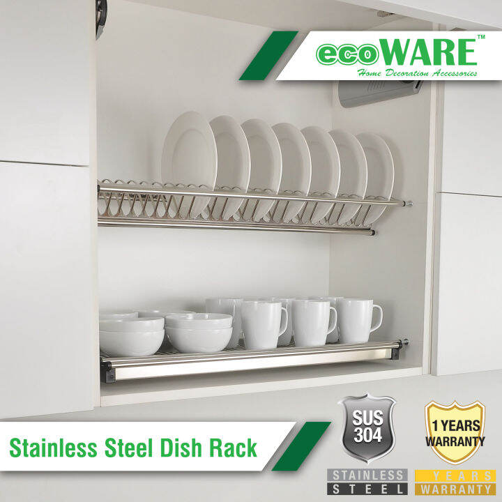 ecoWARE Stainless Steel Dish Rack Lazada