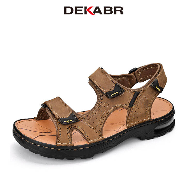 DEKABR 2023 New Male Shoes Genuine Leather Men Sandals Summer Men Shoes