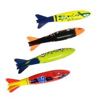 4Pcs/Set Diving Torpedo Underwater Swimming Pool Playing Toy Outdoor Sport Training Tool for Baby Kids Swimming Toy