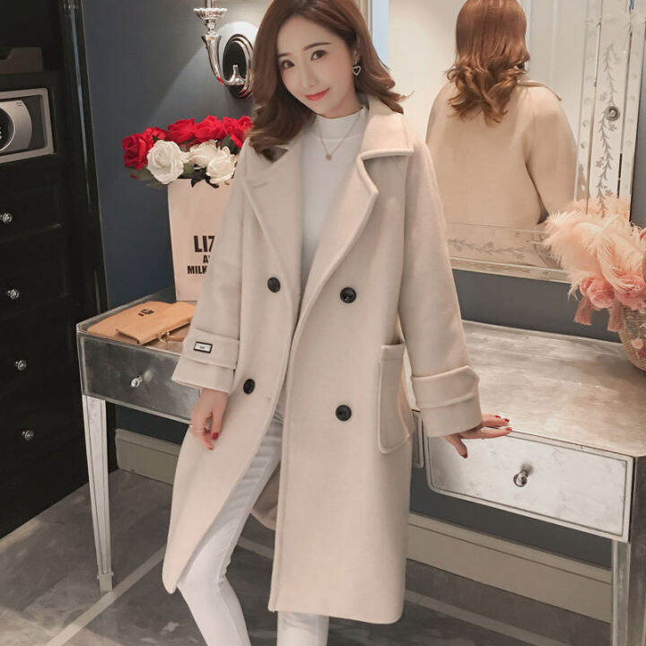 korean wool coat womens