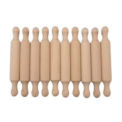 Wooden Mini Rolling Pin 6 Inches Long Kitchen Baking Rolling Pin Small Wood Dough Roller for Children Fondant Pasta