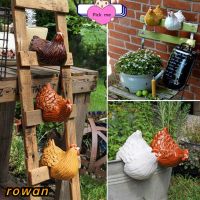 【Ready Stock】 ✚❇⊙ D50 ROW Outdoor Chicken Statue Farmhouse Resin Sculpture Chicken Fence Craft Home Decoration Fence Decor Yard Lawn Rooster Clip Hen Statue/Multicolor