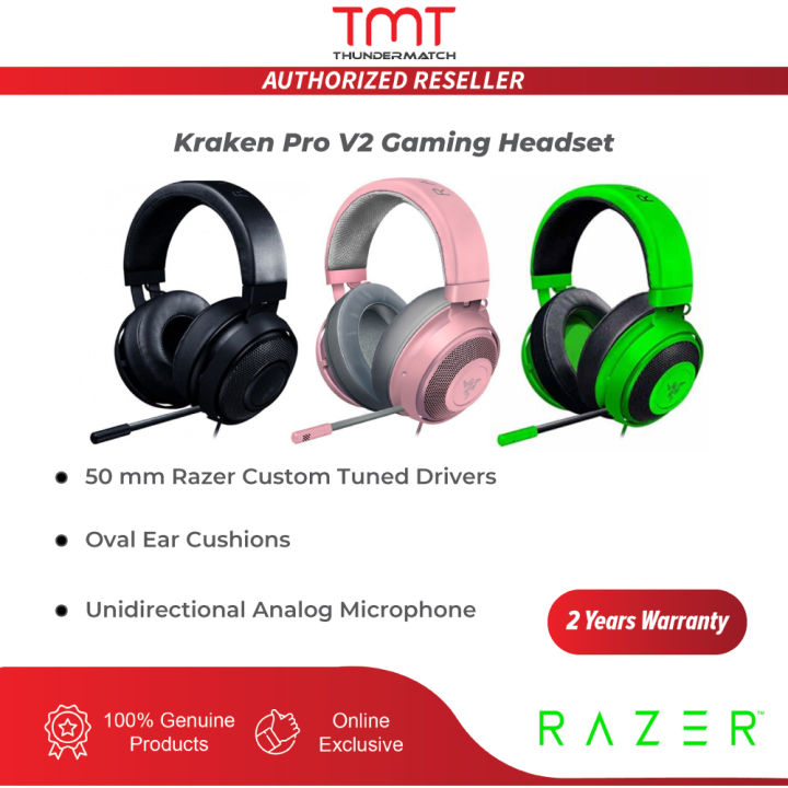 Razer Kraken Oval EarCup Gaming Headphone Green / 2 Years Warranty | Lazada