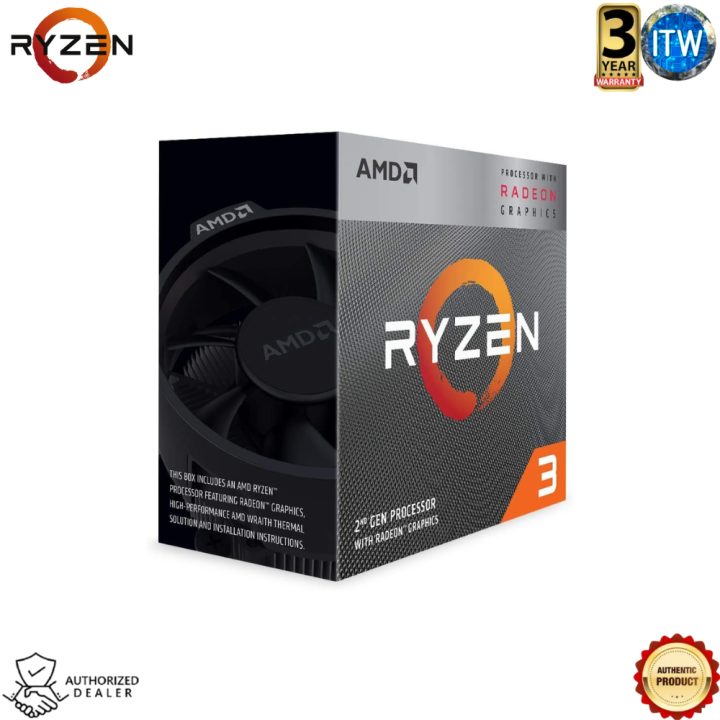 AMD Ryzen™ 3 3200G 4-Core Unlocked Desktop Processor with AMD Radeon ...