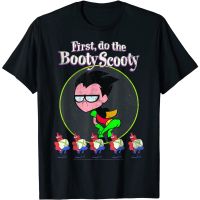 HOT ITEM!!Family Tee Couple Tee Dc Comics Teen Titans Go Adult T-Shirt! Robin First Do The Booty Scooty T-Shirt Summer Mens 100% Cotton Round Neck Short Sleeve T-Shirt