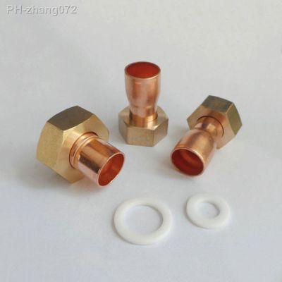 1/2 3/4 1 2 BSP Female x 12.7 15 16 22 28 35 42mm End Feed Cup Connector Copper Plumbing Fitting For Air Condition