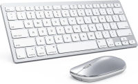 Bluetooth Keyboard and Mouse for Mac, OMOTON Ultra-Slim Mac Keyboard and Mouse Combo, Wireless Keyboard and Mouse for Mac, MacBook Pro/Air, iMac, Mac Mini, Laptop and PC (Silver)