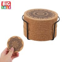 【CW】 Coasters Mandala Round Table Cup With Storage Drinkware