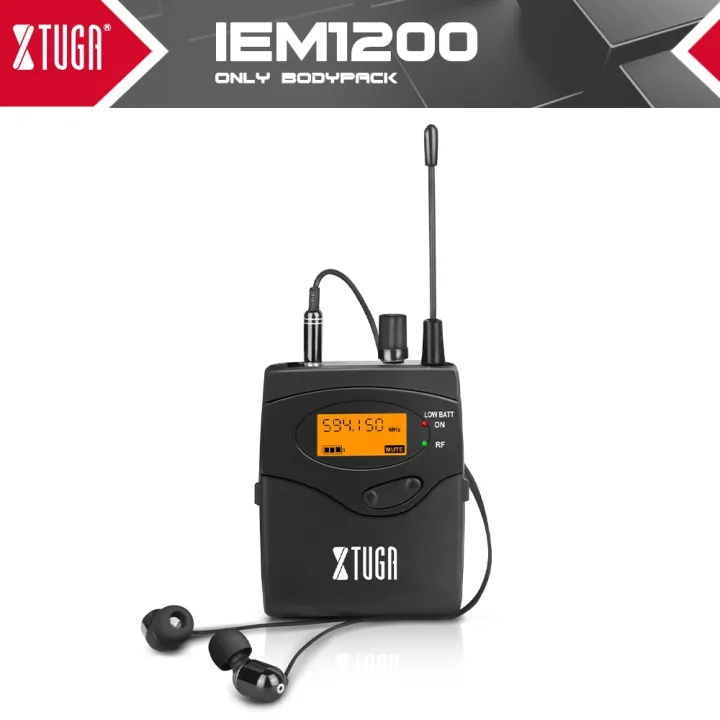 Xtuga Iem1200 Wireless In Ear Monitor System Only Bodypack 550580mhz