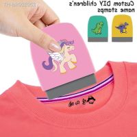 ✣✜✒ Customized Name Stamp Paints Personal Student Child Baby Engraved Waterproof Non-fading Kindergarten Cartoon Clothing Name Seal