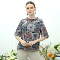 MIKIKO Blouse MI-B2169 ชิฟฟอนปริ้นท์ IGPU22-1