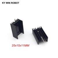 10pcs Free Shipping Aluminium TO-220 Heatsink TO 220 Heat Sink Transistor Radiator TO220 Cooler Cooling 25*15*11MM With 1 Pin