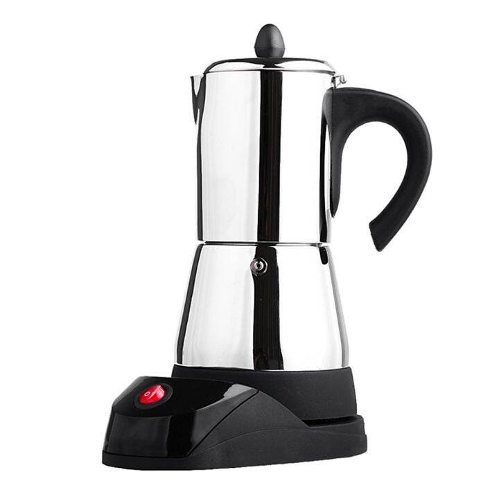 Electric Espresso Latte Percolator Stove Top Coffee Maker Mocha Pot