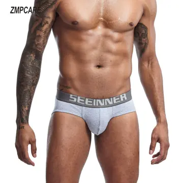 25 Styles Seeinner Brand Sexy Underwear Printed Boxers Men Cotton Boxers  Panties Calzoncillos Hombre Slip Men Underwear Shorts