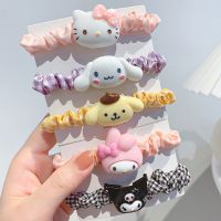 Sanrio Headrope แบบเรียบง่ายเครื่องประดับเด็กผู้หญิง Hello Kitty My Melody Kuromi Cinnamoroll ผมวงกลมการ์ตูน Headdress เครื่องประดับผม