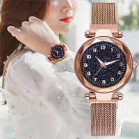 【YF】ﺴ⊕  New Watches Fashion Ladies Luxury Magnetic Mesh Female Wristwatch 2019 Best for